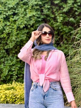 شومیز پاستیلی شیشه ای ترک