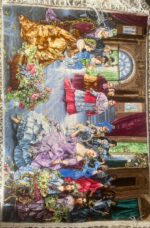 تابلو فرش دستباف چله ابریشم – طرح مهمانی پاپ