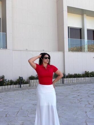 پلو شرت بغل چین دار زنانه ترک | برند Dilvin