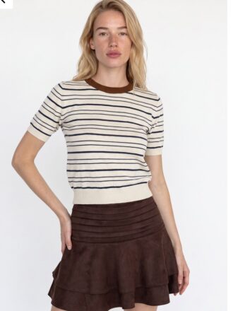 بافت نیم استین راه راه زنانه ترک کوزو